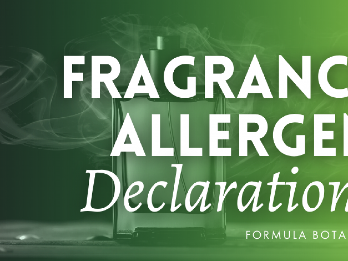 Will you be listing 90 fragrance allergens on your cosmetics?