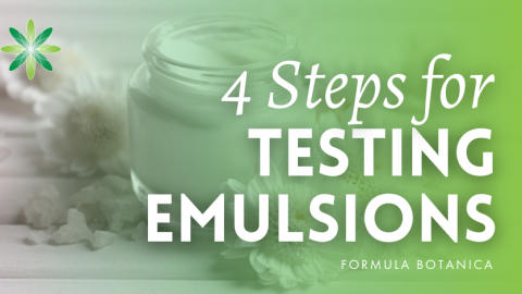 4 Steps for Testing your Cosmetic Emulsion