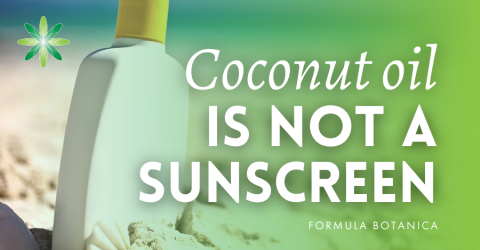 Why you should not use Coconut Oil as a Sunscreen