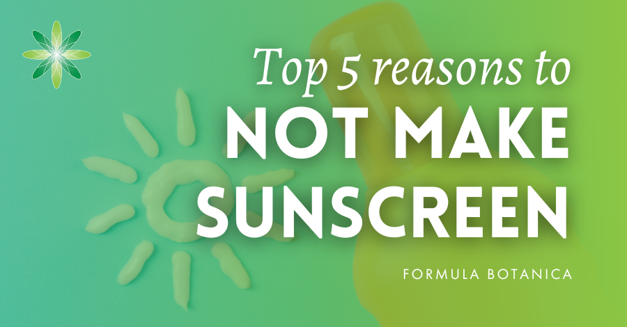 5 reasons why you should not make homemade sunscreen