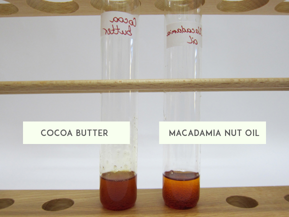 Macadamia oil and Cocoa butter Heat Sensitive - before