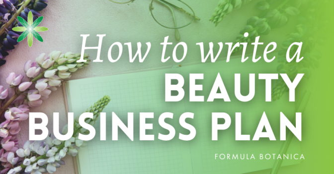 how to write a beauty products business plan