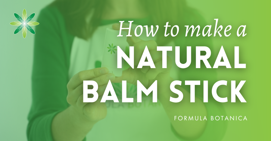 How to make a multipurpose cocoa & green tea balm stick