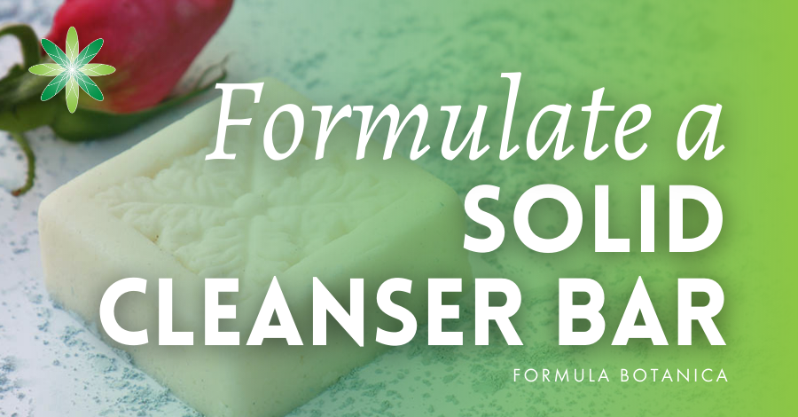 How to formulate a solid cleansing bar