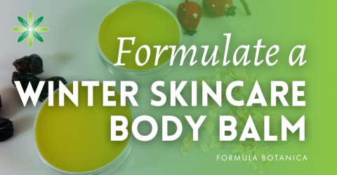 Winter skincare formulation: oat & cranberry body balm