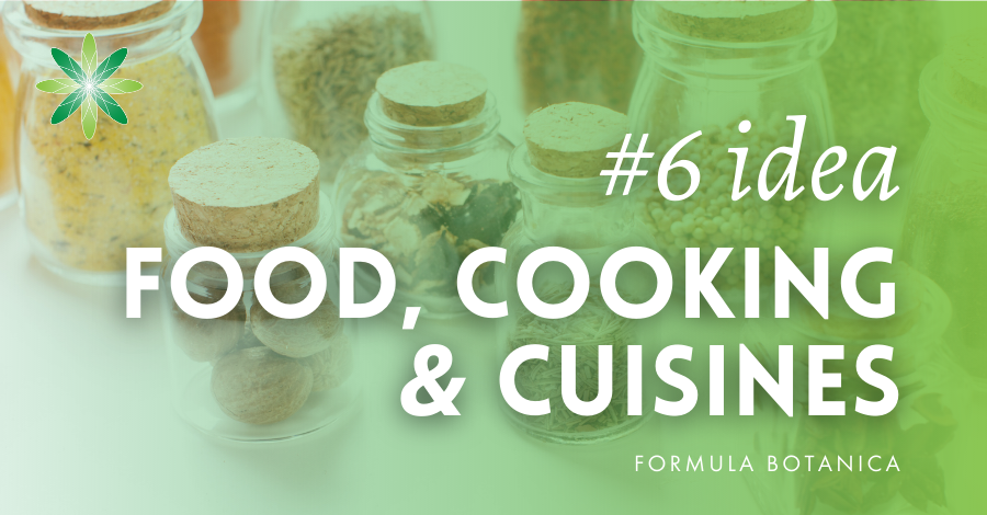 food, cooking and cuisines as ideas for your cosmetic formulations