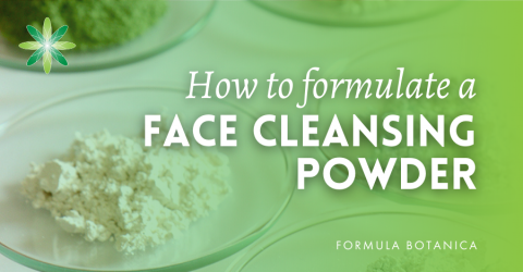 How to formulate a face cleansing powder
