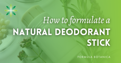 How to formulate a natural deodorant stick