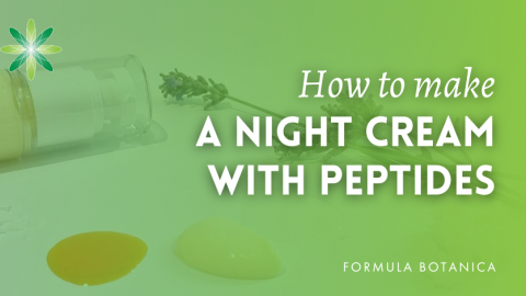 How to make a night cream with peptides