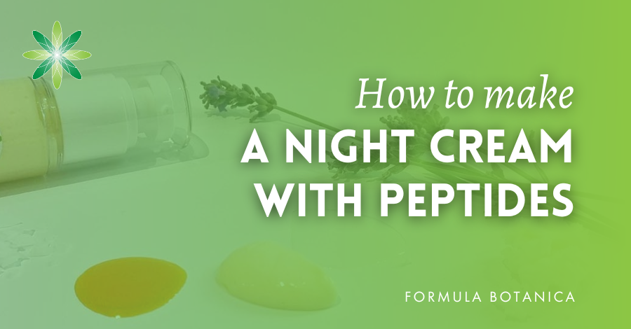 Make a night face cream with peptides