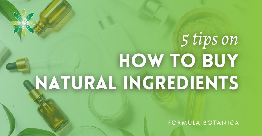 how to buy natural cosmetic ingredients