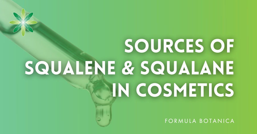 sources of squalene and squalane for cosmetics