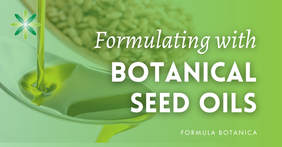 Botanical seed oils in cosmetics