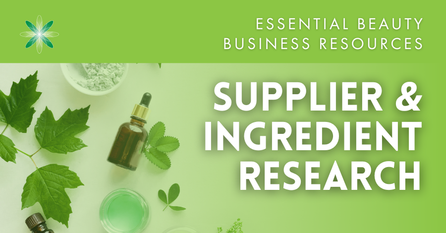 cosmetic ingredient supplier research