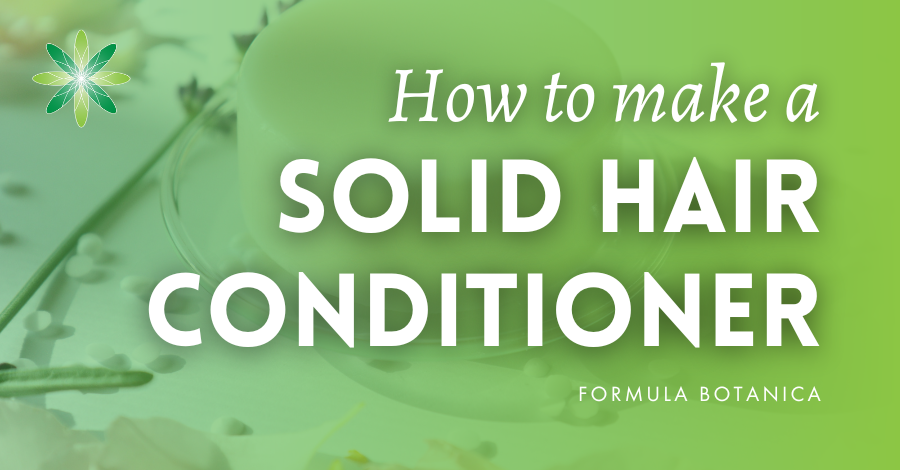 How to make a solid hair conditioner bar