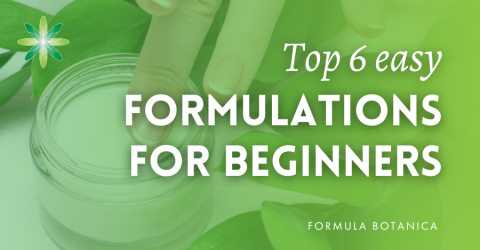 Top 6 easy cosmetic formulations for beginners