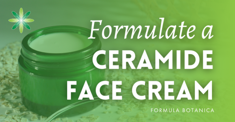How to formulate a ceramide face cream