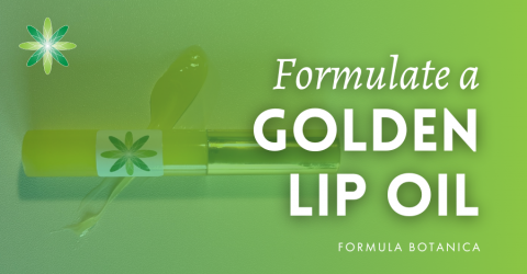 How to formulate a golden lip oil