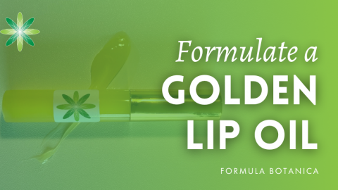 How to formulate a golden lip oil