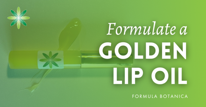 How to formulate a golden lip oil - Formula Botanica