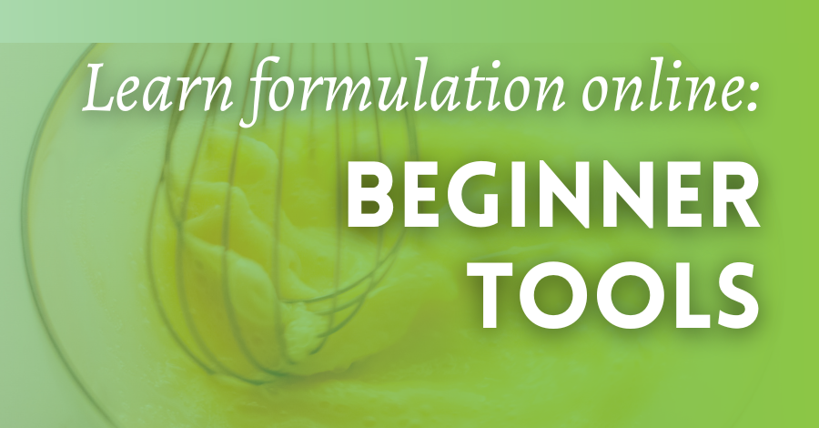 beginner tools natural skincare formulation