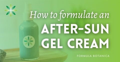 How to formulate a soothing after-sun gel cream