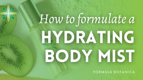 Formulate a hydrating body mist with tropical extracts