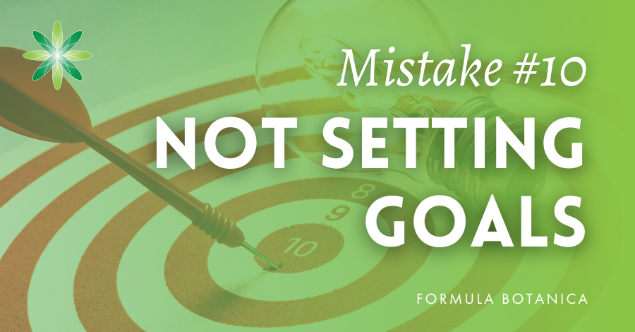 not setting goals
