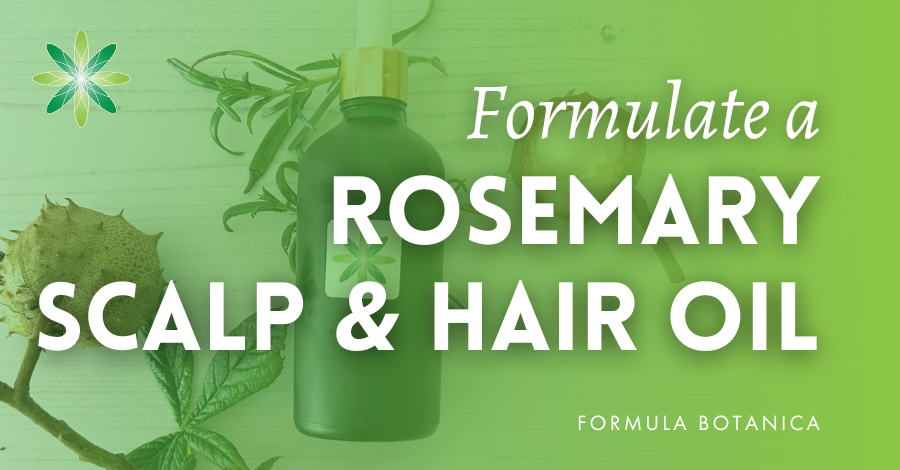 Rosemary scalp and hair oil formulation