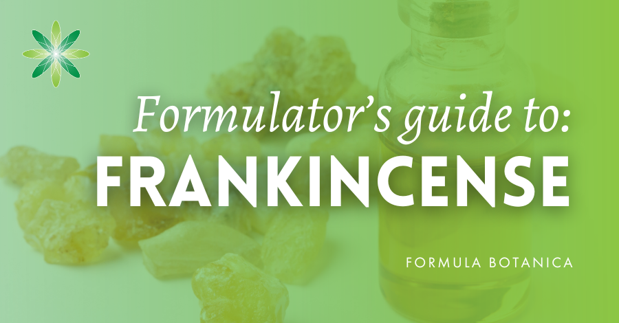 Frankincense in beauty formulation