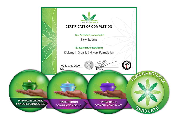 Formula Botanica Certificate of Completion