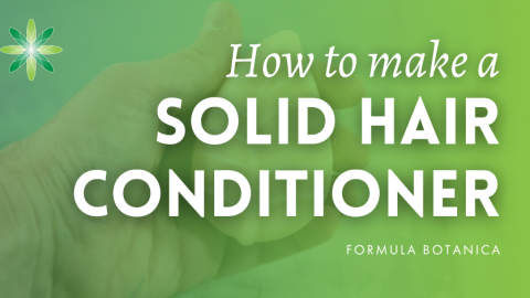 How to make a solid hair conditioner bar that works for every hair type