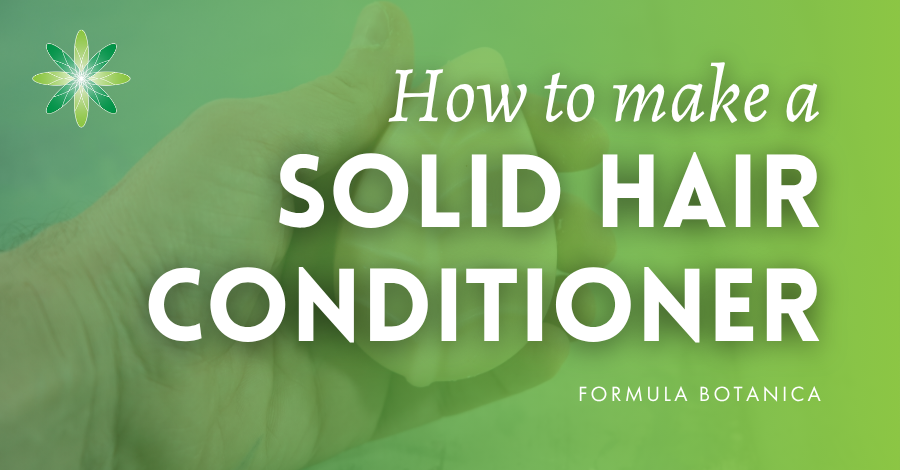 How to make a solid hair conditioner bar that works for every hair type