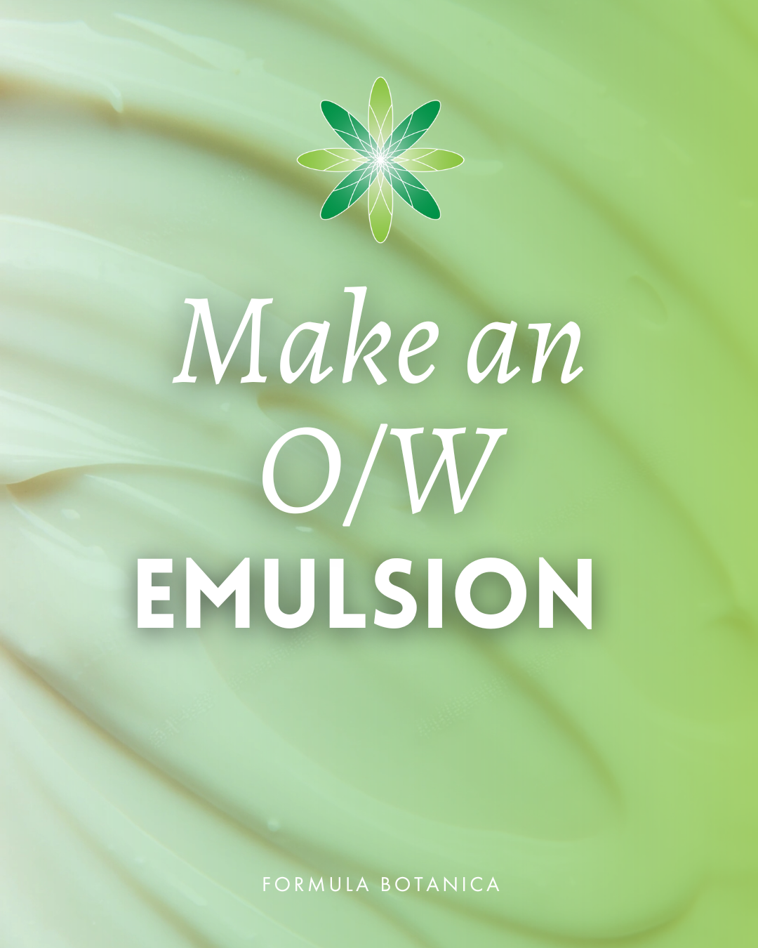 How to make an organic oil-in-water emulsion with Olivem 1000