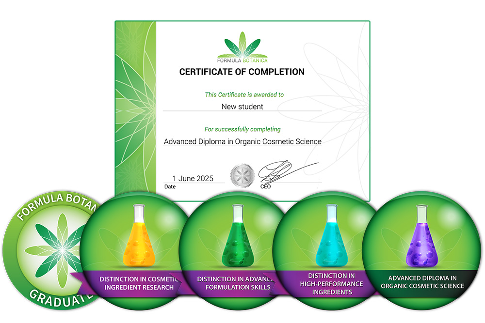 Formula Botanica Advanced Diploma in Organic Cosmetic Science - Cosmetic science course