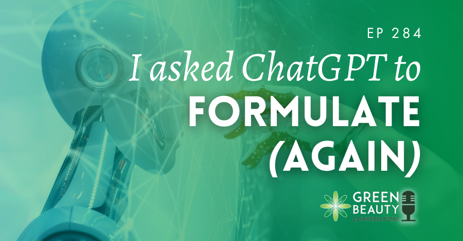 I requested ChatGPT to formulate for me… once more (And this time it listened)