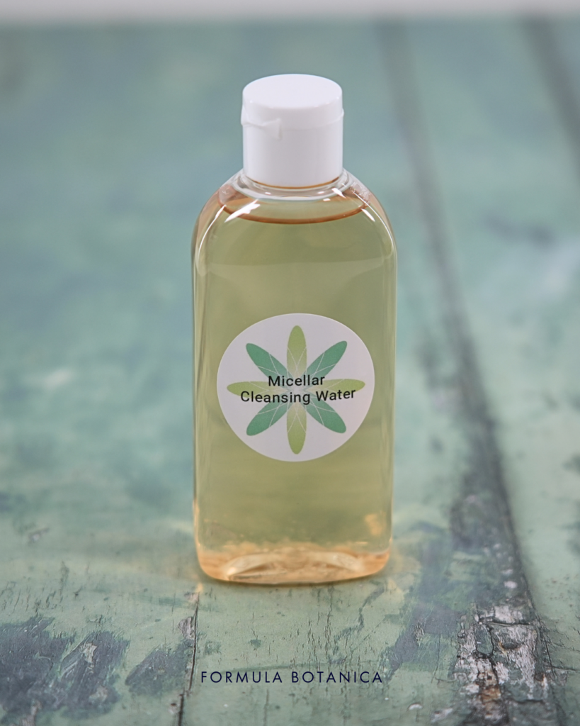 A bottle of micellar water