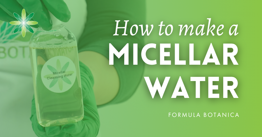 Micellar waters are a beauty consumer favourite. Our formula shows you how to make a micellar water with fragrant, toning jasmine and soothing aloe vera.